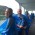 We are at Niagra Falls. Me with bag in my mouth, my youngest daughter forward and wife behind me.